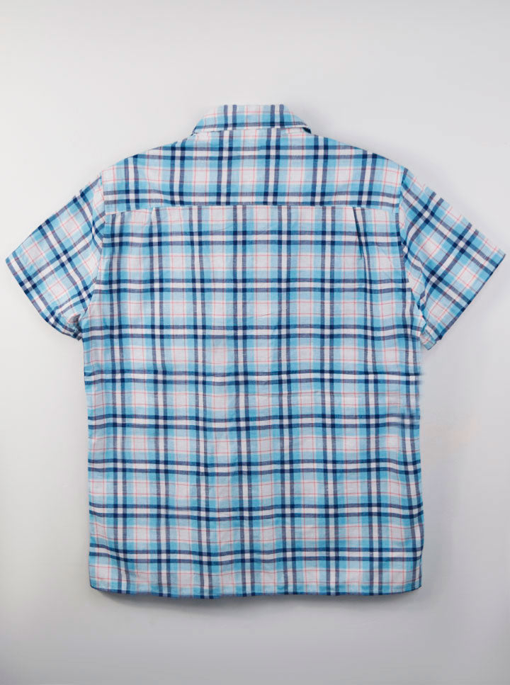 Camisa Fitters Originals Cuadro - Blanco/Azul