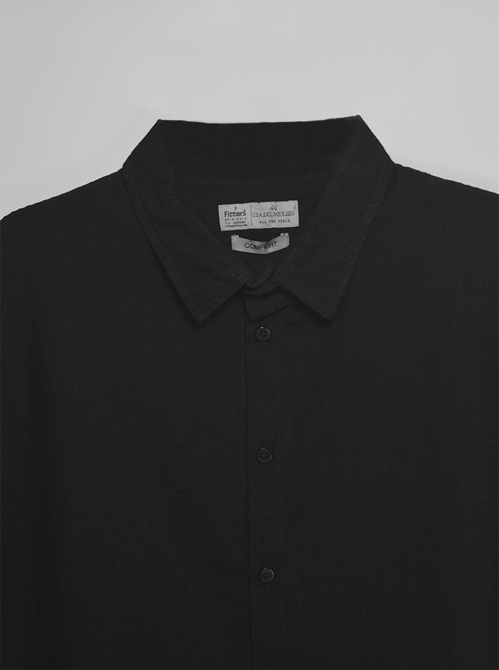 Camisa Fitters Originals - Negro Solido